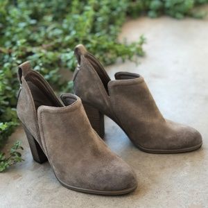 Vince Camuto Brown Suede Ankle Booties Boots